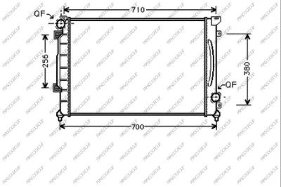 Radiator, engine cooling (AD032R010)
