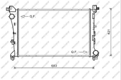 Radiator, engine cooling (FT040R002)