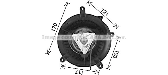 Electric Motor, interior blower (MS8739)