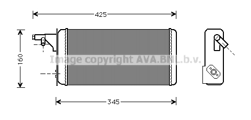 Heat Exchanger, interior heating (IVA6019)