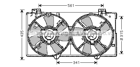 Fan, engine cooling (MZ7528)