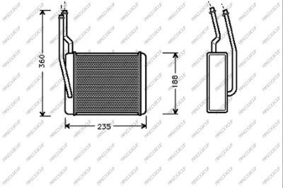 Heat Exchanger, interior heating (FD420H001)