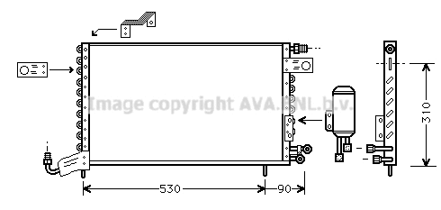 Condenser, air conditioning (VN5142)