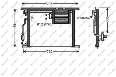 Condenser, air conditioning (ME522C004)