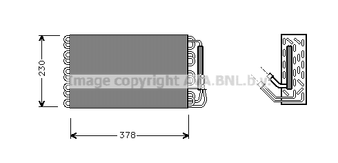 Evaporator, air conditioning (MSAV001)