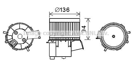 Electric Motor, interior blower (FT8434)