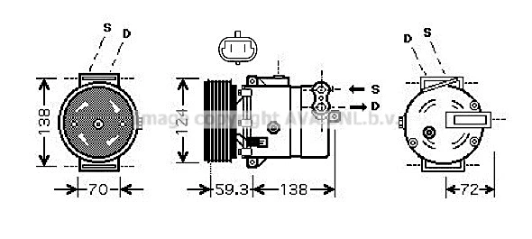 Compressor, air conditioning (OLK413)
