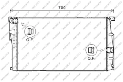 Radiator, engine cooling (BM028R007)