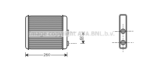 Heat Exchanger, interior heating (OL6259)