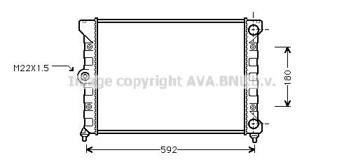 Radiator, engine cooling (VN2099)