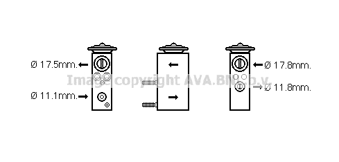 Expansion Valve, air conditioning (CN1276)