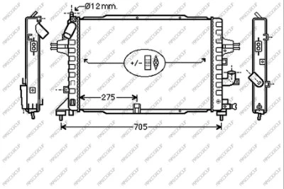 Radiator, engine cooling (OP410R003)
