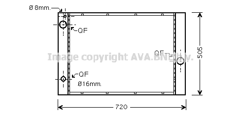 Radiator, engine cooling (BWA2285)