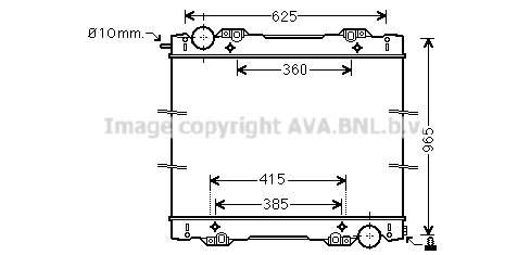 Radiator, engine cooling (SC2027N)