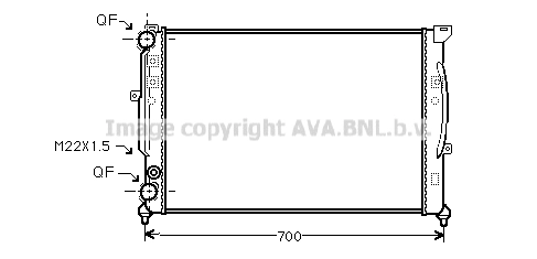 Radiator, engine cooling (AI2123)