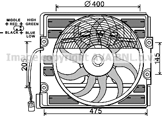 Fan, engine cooling (BW7527)