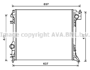 Radiator, engine cooling (DN2416)