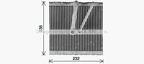 Evaporator, air conditioning (VNV425)