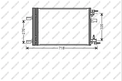 Condenser, air conditioning (DW040C002)
