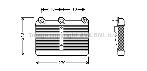 Heat Exchanger, interior heating (BW6023)