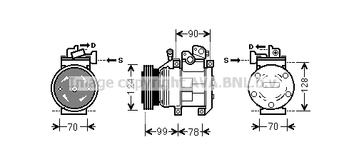 Compressor, air conditioning (KAK130)