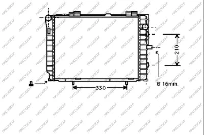 Radiator, engine cooling (ME025R010)