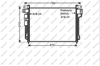 Condenser, air conditioning (DS814C002)