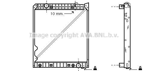 Radiator, engine cooling (ME2150)