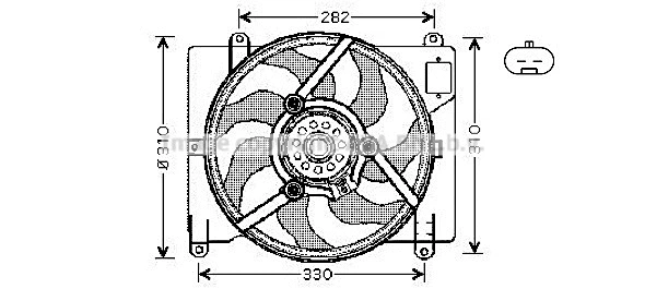Fan, engine cooling (FT7503)