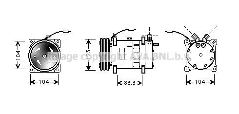 Compressor, air conditioning (VOK102)