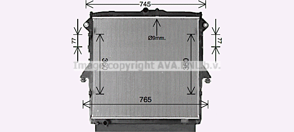 Radiator, engine cooling (FD2660)