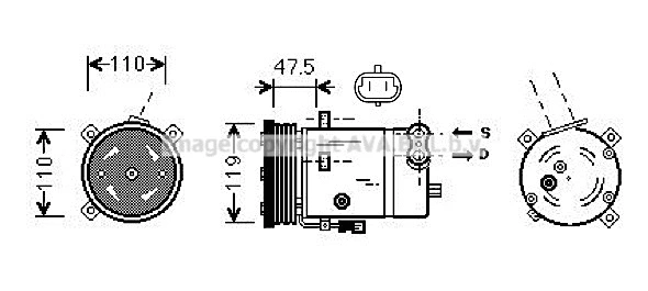 Compressor, air conditioning (OLAK277)