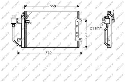 Condenser, air conditioning (ME320C001)