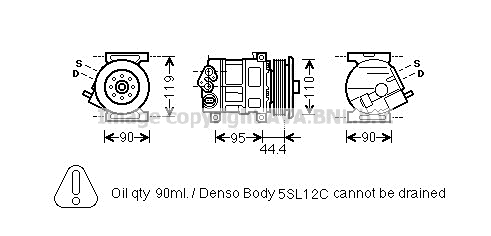 Compressor, air conditioning (FTK394)