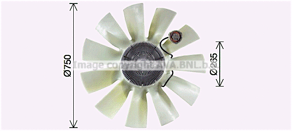 Fan, engine cooling (VLF109)