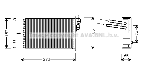Heat Exchanger, interior heating (AI6156)