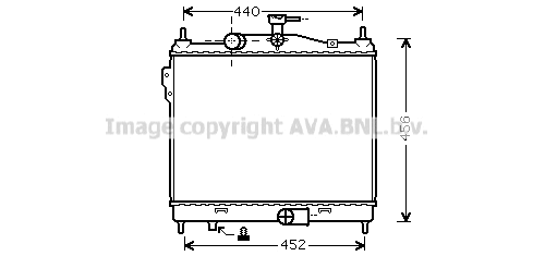 Radiator, engine cooling (HY2205)