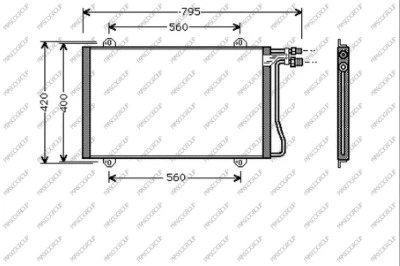 Condenser, air conditioning (ME915C001)