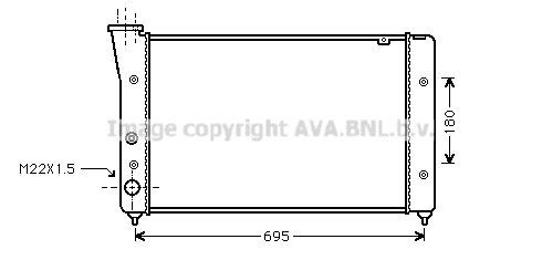 Radiator, engine cooling (VN2112)