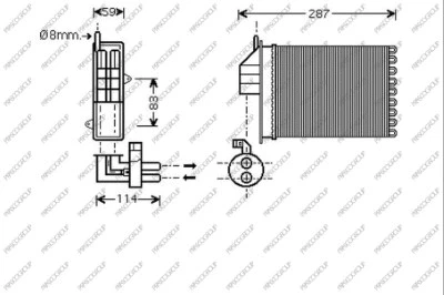 Heat Exchanger, interior heating (FT019H001)