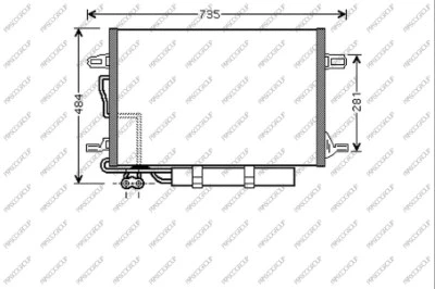 Condenser, air conditioning (ME039C001)