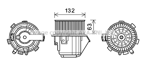 Electric Motor, interior blower (CN8298)