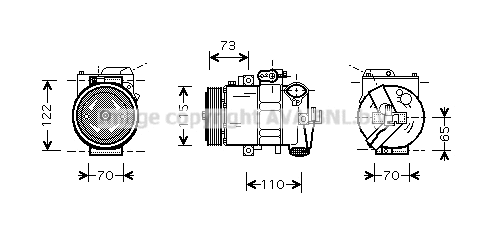 Compressor, air conditioning (VNAK240)