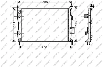 Radiator, engine cooling (DS710R001)