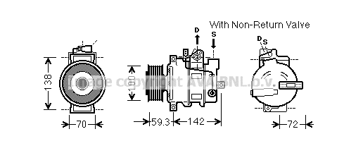 Compressor, air conditioning (AIK334)