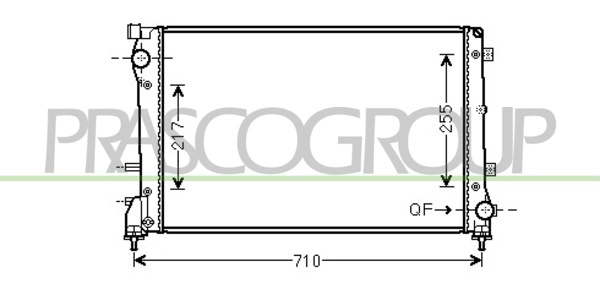 Radiator, engine cooling (FT030R004)