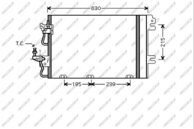Condenser, air conditioning (OP410C001)
