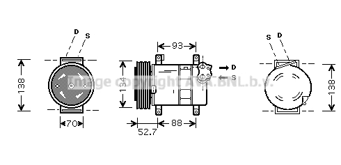 Compressor, air conditioning (FTK088)