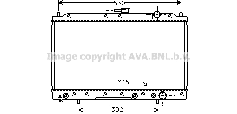 Radiator, engine cooling (MT2044)