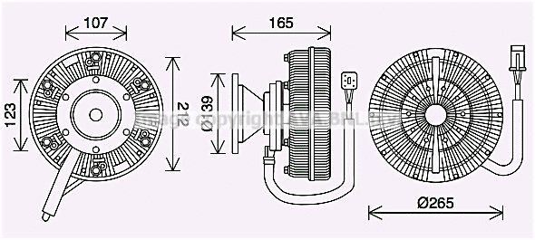 Clutch, radiator fan (SCC049)